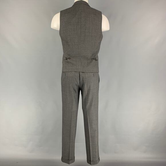 BRUNELLO CUCINELLI Size 38 Grey Wool Vest Suit - Picture 3 of 9